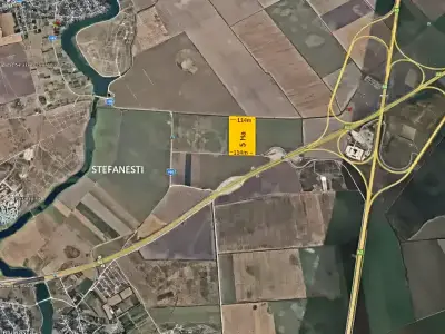 Plan satelit teren de vanzare cumparare Stefanestii de Jos Ilfov